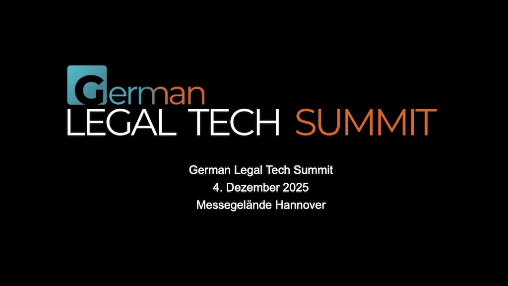 German legal tech summit 2025