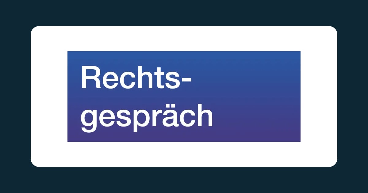 Podcast ‘Rechtsgespräch’ with Björn Frommer | JUNE