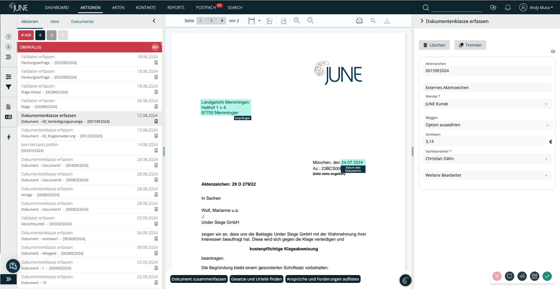 Datenerfassung AI Schreiben Automatisierung
