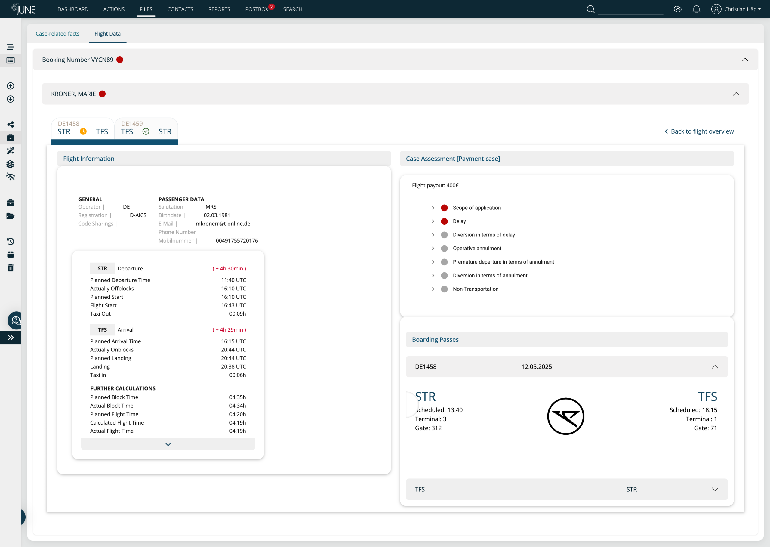 Screenshot JUNE Success Indicator full screen - Screenshot