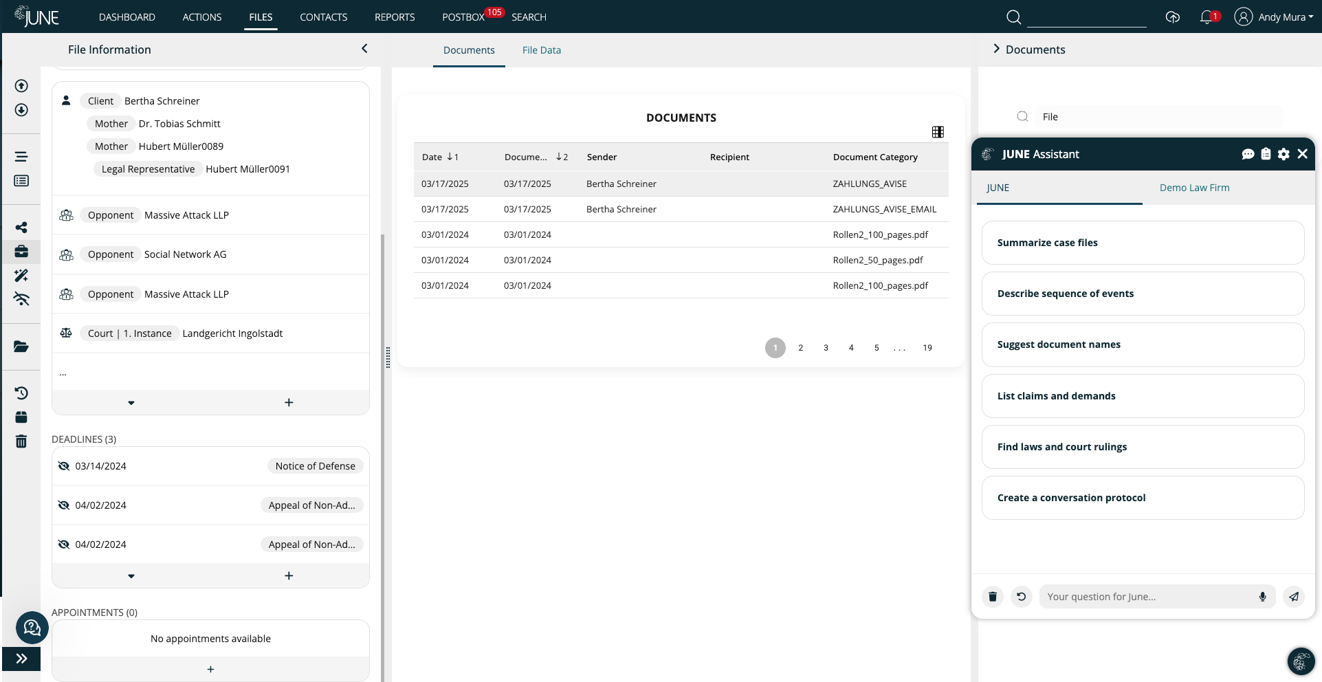 Screenshot Legal AI Assistant for Passegner Claims