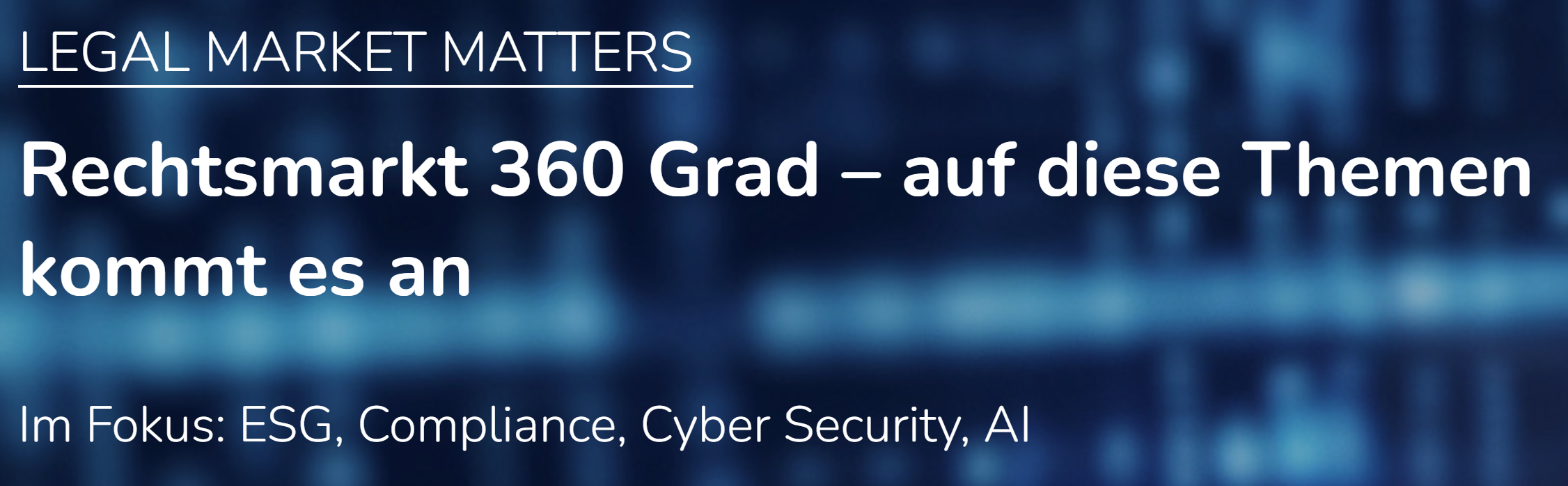 Legal Market Matters 2025