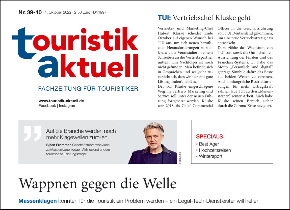 touristik aktuell björn frommer